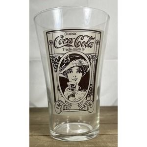 Coca-Cola 16oz Re-Creation Flair Glass Turn of the Century Design Archives